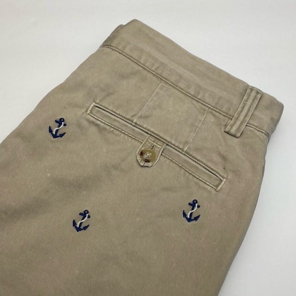 Polo Ralph Lauren Other - Polo Ralph Lauren Bedford Chino Shorts Mens 32 Khaki Anchor Embroidered 8.5" In